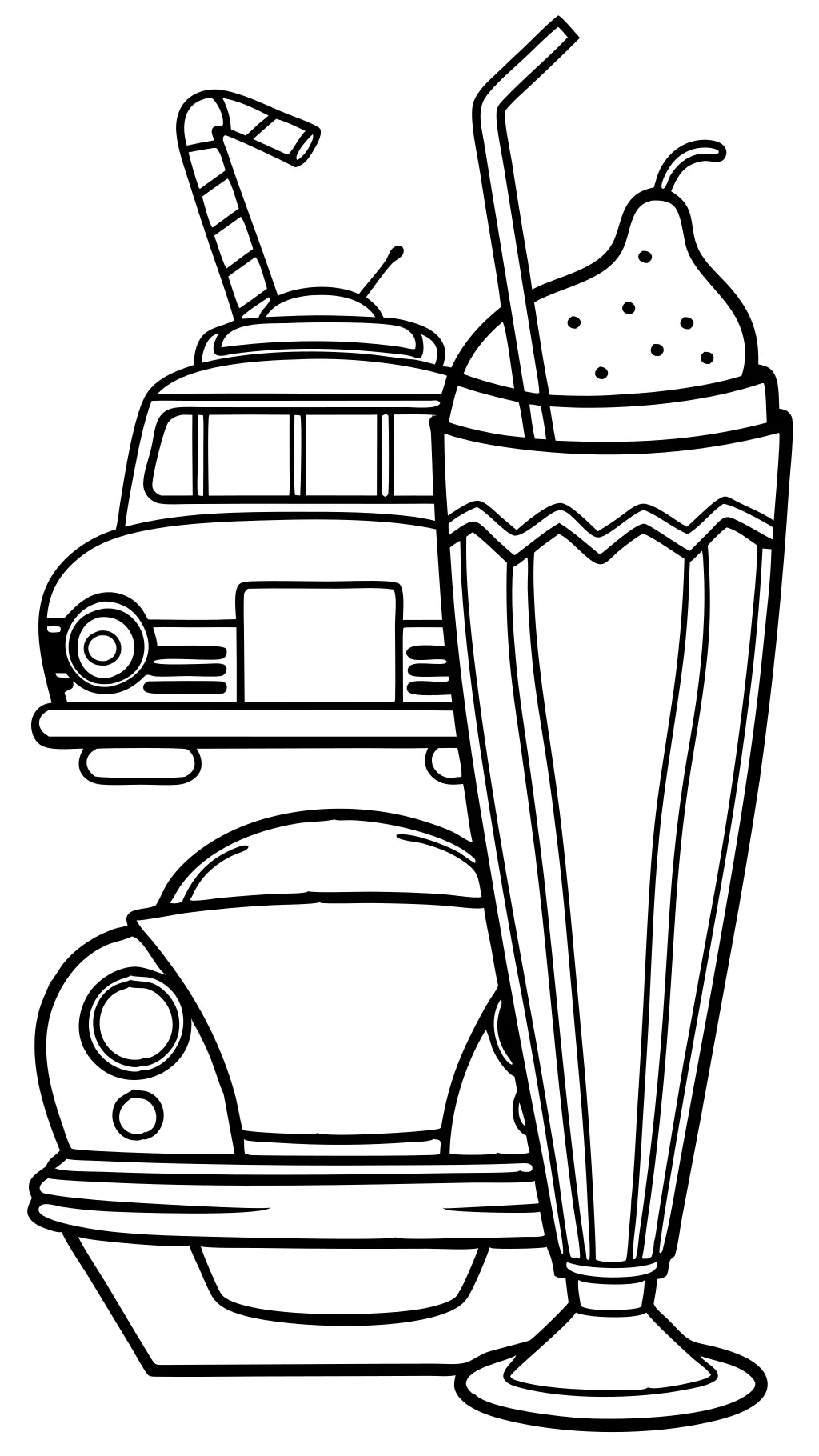 50s coloring pages